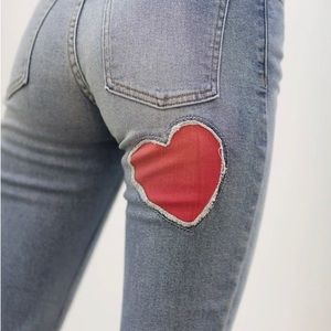 REVICE Denim Mon Amour Heart Jeans in Sugar Wash